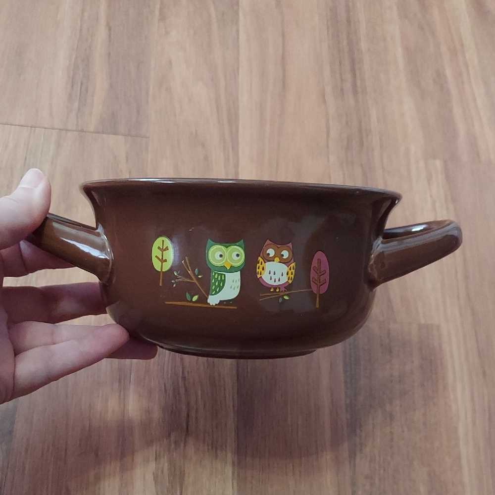 Brown Owl Design Soup Bowl
